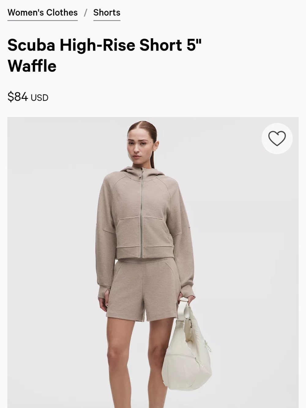 Scuba High-Rise Short 5" Waffle